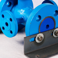 Vanne à boisseau sphérique isolée haute température à trois voies à bride pleine en acier forgé CF8/CF8M avec actionneur pneumatique DN25/60 pour huile, gaz et eau