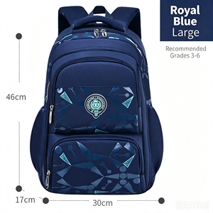 <b>Black</b> Kids Student <b>Backpack</b> <b>Waterproof</b> School Bag Large Capacity Softback Bookbag for Grades 1-6 Wholesale & Customization - Product Image 3