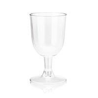 5oz verres à vin à tige en plastique transparent gobelet empilable jetable événements de fête de mariage en vrac prix de gros