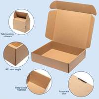 Boîte cadeau premium en carton ondulé avec logo personnalisé, fermeture sécurisée par languette, doublure en éponge, boîte d'expédition postale écologique, fragile