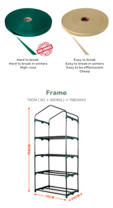 <span class=keywords><strong>Serre</strong></span> de jardin portable à 4 niveaux <span class=keywords><strong>Mini</strong></span> <span class=keywords><strong>serre</strong></span> verte avec porte à fermeture éclair pour l'intérieur et l'extérieur Couverture <span class=keywords><strong>transparente</strong></span> en PVC - Product Image 3