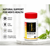 Capsules d'extrait concentré de sangsue (Hirudine) pour le bien-être quotidien des hommes - Soutien à la circulation et vitalité physique - Marque privée OEM