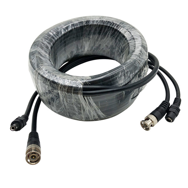 BNC Video Power Cable Security Camera Cable Wire Cord for CCTV DVR Security System