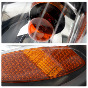 Sepasang lampu depan dengan bohlam cocok untuk Freightliner <span class=keywords><strong>Columbia</strong></span>, penutup hitam - Product Image 6