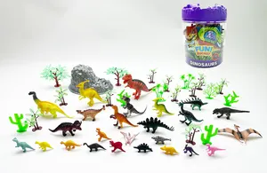 Bucket Packing Set Plastic Reptile Figure Mini Animal Dinosaur Toy