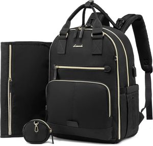 Free Sample Large Capacity <b>Vegan</b> PU <b>Leather</b> Baby Diaper Bag <b>Backpack</b> Multi-function Maternity Nappy Travel Bags for Mummy Mother - Product Image 1