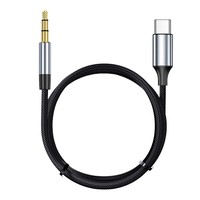 Câble adaptateur pour écouteurs USB Type C, texture tressée, câble audio AUX compatible avec téléphone portable, ordinateur portable