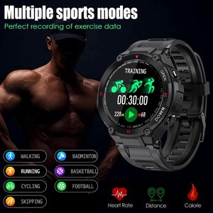 Đồng hồ thông minh cho nam giới ngoài trời không thấm nước chiến thuật smartwatch bluetooth cuộc gọi loa đồng hồ Tương thích với <span class=keywords><strong>iPhone</strong></span> Samsung - Product Image 4