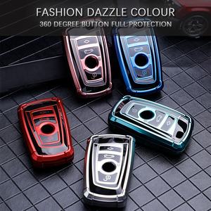 Étui de clé de voiture sans clé en TPU Amazon Mecha pour BM pour 520 525 18i 320i <span class=keywords><strong>1</strong></span> 3 5 7 Series X3 M3 M5 Étui de clé de voiture Porte-clé de voiture - Product Image 2