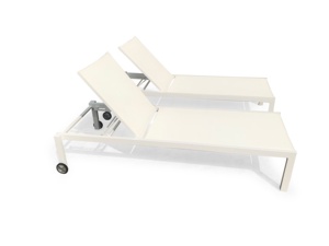 Chaise longue réglable <span class=keywords><strong>de</strong></span> luxe <span class=keywords><strong>en</strong></span> <span class=keywords><strong>aluminium</strong></span> pour hôtel avec roues lit <span class=keywords><strong>de</strong></span> soleil pour piscine extérieure chaises longues pour patio - Product Image 6