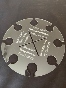 Shinyageli — présentoir transparent à 3 niveaux de présentation de Champagne et de verres en acrylique, vente en gros - Product Image 3