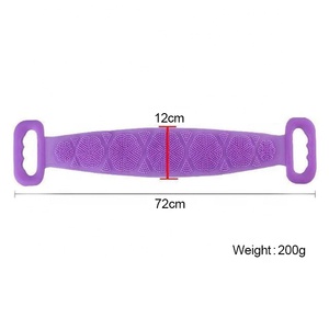 Silicone <strong>Back</strong> <strong>Scrubber</strong> for Shower, Silicone Body <strong>Scrubber</strong> Long Bath Body Brush <strong>Back</strong> Brush Exfoliating Body <strong>Scrubber</strong> with Handle - Product Image 3