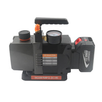 Moteur CC sans balais léger, batterie 18V, pompe à vide sans fil à une seule étape de 2,5 CFM avec manomètre
