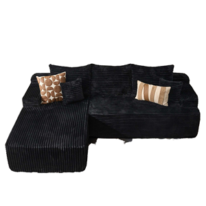 Luxury L Shape Sectional <b>Sofa</b> Bed Set Memory Foam Filled Compact | Convertible <b>Sleeper</b> <b>Sofa</b> Modern Living Room Hotel Furniture - Product Image 1