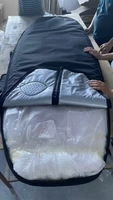 Sac de transport pour wingfoil, résistant à l'eau, rembourré, avec trou d'aération, plusieurs poches pour planche de wingfoil