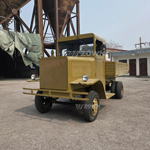 Retro Style Truck <b>Gasoline</b> Powered Open Cab Cargo Vehicle For Display And Film Production - Product Image 4