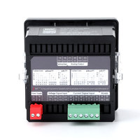 Ampèremètre numérique triphasé, précision de classe 0,5, communication RS485 Modbus RTU, rapport CT programmable, compteur de courant alternatif, panneau