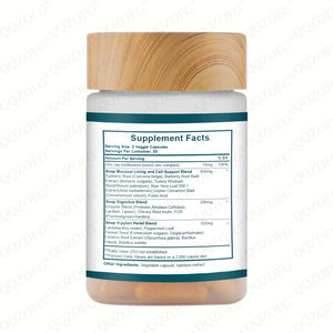 Salud intestinal Alivio de la hinchazón Cúrcuma Aloe Pylopass Probióticos 17 Ingredientes activos Soporte digestivo Promueve a las mujeres embarazadas - Product Image 2