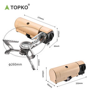 Estufa de Gas Portátil Topko de 1 Quemador con Cilindro, Cocina Profesional para Acampar y Senderismo - Product Image 5
