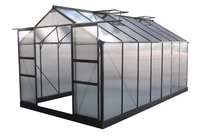 Serre de jardin portable avec structure en aluminium, véranda pour cour, villa, jardin arrière, culture hydroponique, abri pour plantes