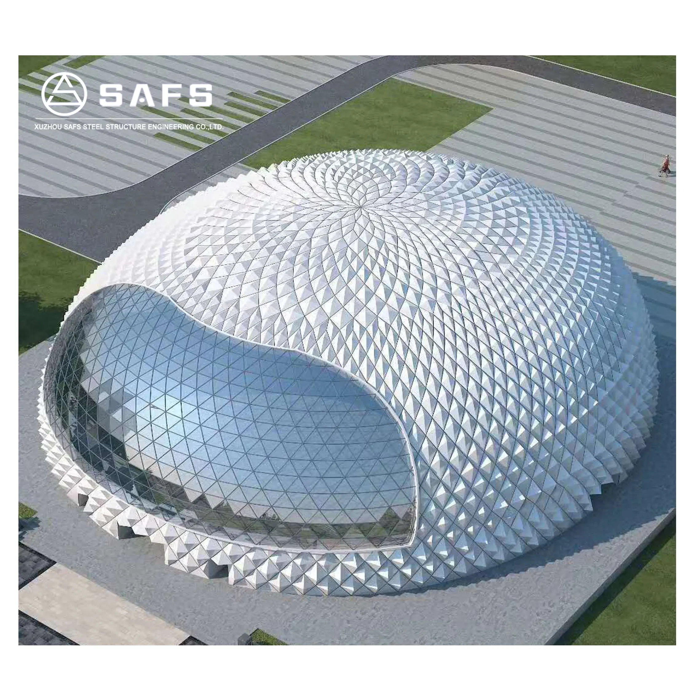 Space frame shopping mall steel structure building design