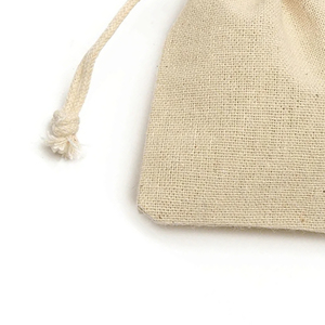 Reusable Foldable Washable Soft Cotton Fabric <b>Drawstring</b> Bags with Polyester Lining for Travel Shoes & Accessories Storage - Product Image 6