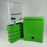 Caja Terminal de Fibra Óptica ABS No Metálica de 24 Puertos con Clasificación IP55 para Exteriores, para Equipos de Pedestal de Telecomunicaciones FTTH 4G/WiFi/3G/IP