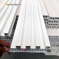 Paneles de Pared de Material WPC de 160*24*2900 mm, Paneles de Pared Decorativos Compuestos para Interiores, Revestimiento para Dormitorio, Sala de Estar, Paneles de Pared de Plástico WPC