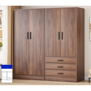 <span class=keywords><strong>Armadio</strong></span> Guardaroba Smontabile in Pannelli di Legno di Grande Capacità <span class=keywords><strong>per</strong></span> Camera da Letto, con <span class=keywords><strong>Cassetti</strong></span> e Spazio Appendiabiti - Product Image 4