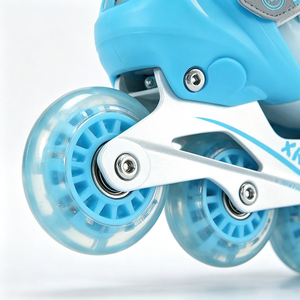 <span class=keywords><strong>Patines</strong></span> en Línea para Niños, Juego Completo con Casco y Equipo de Protección, <span class=keywords><strong>Ruedas</strong></span> de PU, <span class=keywords><strong>Patines</strong></span> de <span class=keywords><strong>Ruedas</strong></span> para Exteriores para Niños y Niñas Principiantes - Product Image 4