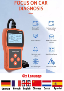 Detector de fallas para automóviles MS309 Pro Car Fault Tester OBD2 EOBD Escáner Lector de código Detector y Herramientas para vehículos - Product Image 4