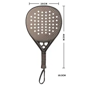 Padel Rackets 3K 12K 18K 24K Carbon Quality Standard Paddle racquets Best for professional & beginners