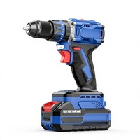 Perceuse sans fil 21V à batterie Li-ion, moteur sans balais, vitesse variable, perceuse électrique portable pour le bricolage et l'atelier