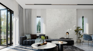 Nóng bán Chất lượng cao màu xám đá cẩm thạch nhân tạo tấm cắt-to-kích cỡ nhựa rửa Đá Bàn Vanity <span class=keywords><strong>Tops</strong></span> bảng <span class=keywords><strong>Tops</strong></span> tự nhiên - Product Image 2