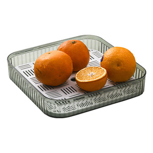 Fruit Drainer Rectangle Plastic Simple Style For Party Snack Storage - Product Image 5