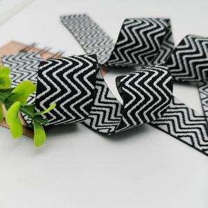 Custom Nylon <b>Elastic</b> Webbing Tape 25mm Stripe Jacquard Woven Soft Nylon Waistband Printed Accessory Wholesale Price for Garment - Product Image 2