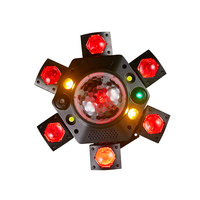 Boule magique kaléidoscope à six bras, petite boule disco Kong, lumières laser DMX512 pour DJ et soirées