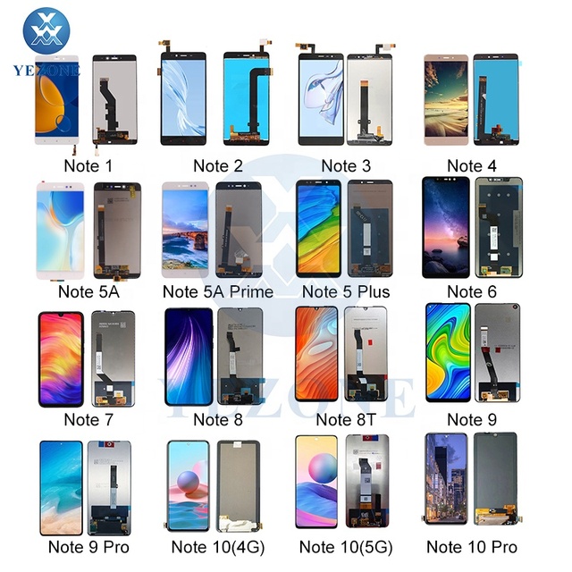 Factory Direct Sales Mobile Phone Lcds for Xiaomi Redmi 6A 7A 8A 9A 10A Display Screen for Redmi Note 8Pro Lcd With Frame