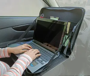 汽车折叠桌汽车餐桌方向盘多功能笔记本电脑桌电脑包两用