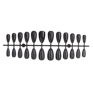 <span class=keywords><strong>Uñas</strong></span> Postizas de Almendra <span class=keywords><strong>Negras</strong></span> con Efecto Ojo de Gato, 24 Piezas, <span class=keywords><strong>Uñas</strong></span> Acrílicas Personalizadas, <span class=keywords><strong>Uñas</strong></span> Adhesivas de Presión - Product Image 2