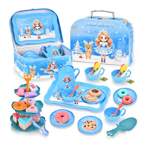 Set da Tè per Bambine, Gioco di Ruolo da Principessa <span class=keywords><strong>con</strong></span> Cibo, Gelato e Torta, Regalo per Bambine dai 3 agli 8 Anni - Product Image 1