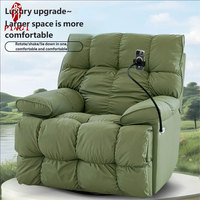 Canapé multifonctionnel en tissu moderne, fauteuil inclinable de salon, fauteuil à bascule, espace de première classe, rembourrage en éponge, une place, usage adulte