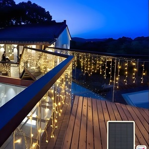 Luci a Cascata LED Commerciali per Esterni IP65 Impermeabili, 140 LED, 3M, Collegabili, Dimmerabili, per Tetti e Decorazioni Natalizie - Product Image 3