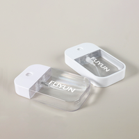 Fuyun – Flacon pulvérisateur miniature en plastique blanc, très populaire, 40ml/45ml/50ml, pour désinfectant pour les mains, masque facial, parfum de poche, format carte de crédit