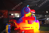 Château gonflable géant à thème dinosaure Boombox pour les fêtes d'enfants, les festivals et la location en parc d'attractions