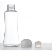 Set Botol Lotion Plastik PETG Desain Baru dengan Tutup Sekrup Bentuk Bola, Sablon, Berbagai Ukuran, MOQ 100 pcs