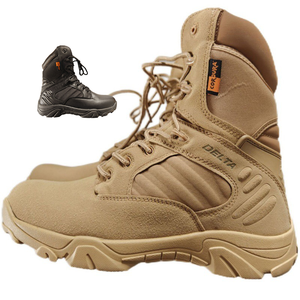 Bottes tactiques de sport en cuir véritable pour hommes, légères et personnalisées, Delta en stock pour l'extérieur, chaussures pour hommes - Product Image 1