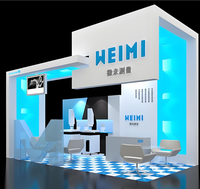 Stand de Exhibición Portátil Fácil de Montar, Estructura de Madera Reforzada con Hierro, Personalizable, Instalación Rápida, Económico, 4-5 m de Altura