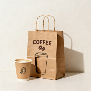 Bolsas de Papel Kraft para Regalos, Color Marrón y Blanco, con Impresión de Logotipo, Bolsas de Compras de Lujo, Venta al Por Mayor OEM - Product Image 5