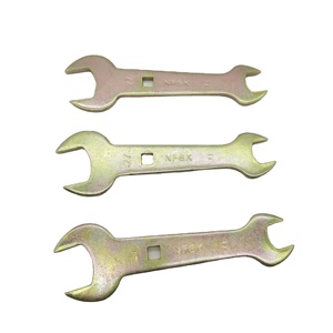 Llave OEM personalizada, herramienta de ferretería galvanizada con hebilla plana, llave giratoria industrial, llave de doble cabeza, llave de 19 mm con doble cabeza - Product Image 1